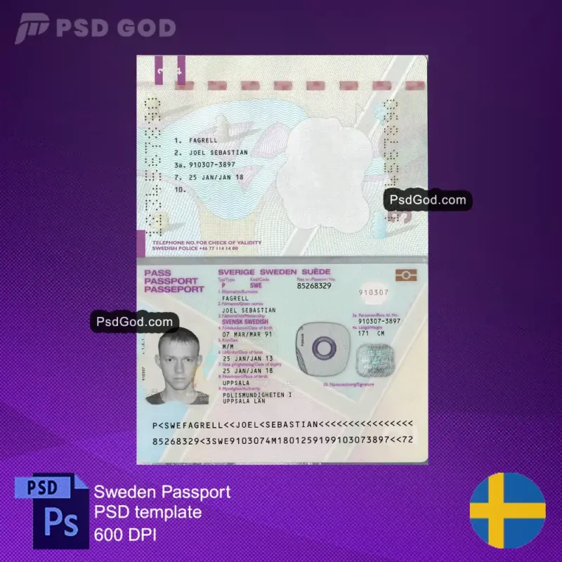 Schweden-Passfälschung-psd-Vorlage- Gefälschten schwedischen Pass psd-Vorlage kaufen-Sverige-Passfälschung-psd-all- Köp falska sverige pass-psd-all-