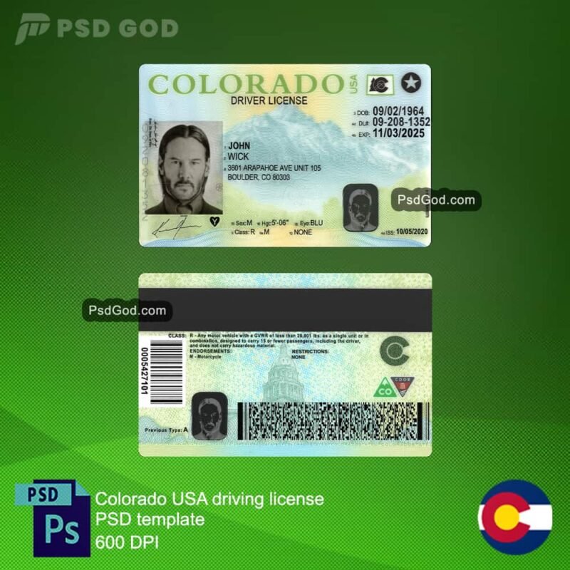 Colorado USA gefälschten Führerschein psd Vorlage kaufen oder herunterladen - 购买或下载科罗拉多州美国假驾驶执照 PSD 模板 - Gefälschten Colorado Führerschein kaufen oder herunterladen - 购买或下载假科罗拉多州驾驶执照