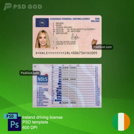 comprar o descargar permiso de conducir falso irlandés plantilla psd - ceannaigh nó íoslódáil teimpléad psd ceadúnas tiomána bréige na hÉireann - Comprar o descargar permiso de conducir falso irlandés - Ceannaigh nó íoslódáil ceadúnas tiomána Éireannach falsa